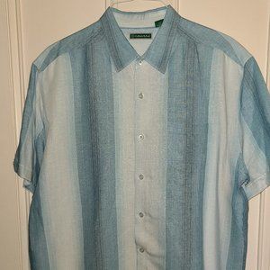 Cubavera Blue - Aqua XL Shirt - Linen